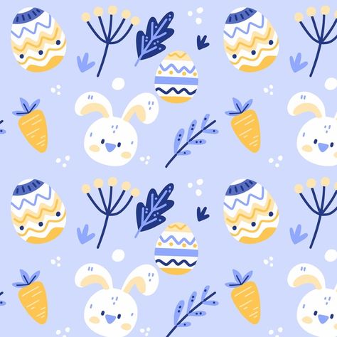 Easter Pattern, Baby Nursery Prints, Easter Wallpaper, Easter Clipart, Easter Projects, Holiday Background, Animal Prints Pattern, Hand Drawn Pattern, Easter Time