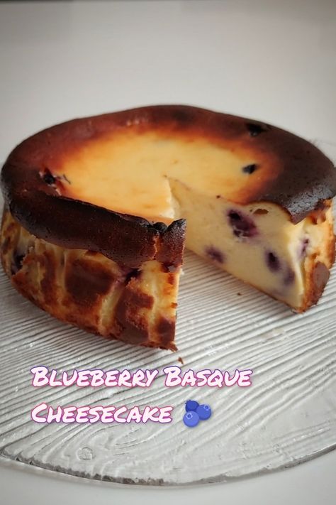 Blueberry Basque Cheesecake, Basque Cheesecake, No Bake Cheesecake, Simply The Best, The Text, Sweet Recipes, French Toast, Cheesecake, The Creator