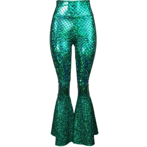 Mermaid Pants, High Waisted Bell Bottoms, Little Mermaid Outfit, Printed Bell Bottoms, Yoga Sportswear, Little Mermaid Costume, 80s Clothing, Mermaid Shell, Mermaid Outfit