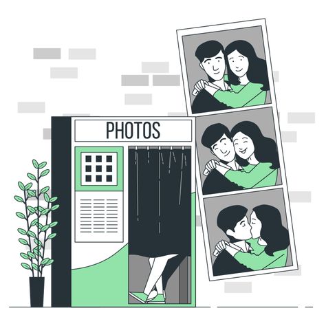 Illustration Couple, Doodle People, Png Illustration, Illustrator Design Tutorial, Photobooth Pictures, Free To Use Images, Photo Love, Cartoon Photo, Retro Background