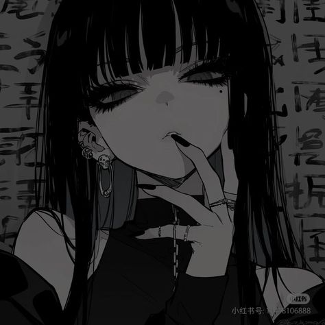 Anime Profile Picture, Animes Emo, Anime Goth, Wallpapers Desktop, Anime Pfps, Cool Wallpapers, Black Anime Characters, Anime Book, Theme Halloween