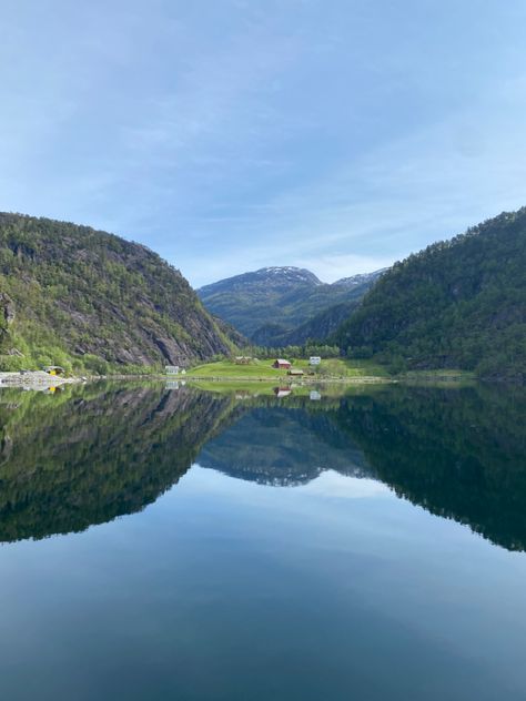 Bergen, Norway, Scandinavian, Scandinavia, cruise, fjord, boat, water, mountains, landscape, green, Blue, red, white, grey, beautiful, Norwegian, scenery, nature, epic Bergen Fjords, Norway Aesthetic, Norwegian Summer, Norway Summer, Norway Bergen, Sweden Travel, Bergen Norway, Europe Summer, I Want To Travel