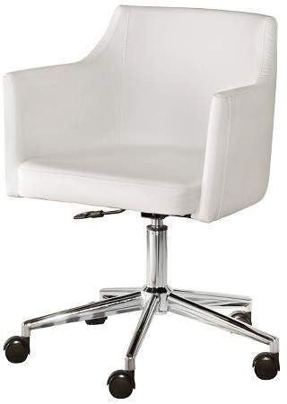 Signature Design by Ashley Baraga Home Office Swivel Desk Chair White White Swivel Chair, Desk Chair White, Spinning Chair, White Swivel Chairs, Eames Rocking Chair, Swivel Desk Chair, Cheap Office Chairs, Swivel Desk, White Office Chair