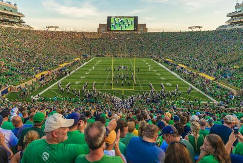 Visiting Notre Dame Football Fan Checklist | Visit South Bend Mishawaka Noter Dame Football, Notre Dame Game Day, Notre Dame Leprechaun, Notre Dame Indiana, Noter Dame, Notre Dame College, Sports Bars, Home Games, University Of Notre Dame