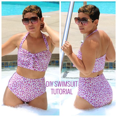 Swimsuit McCall's 5400 YouTube Tutorial (https://www.youtube.com/watch?v=LzQIAZr-w2c) Diy Swimwear, Swimsuit Pattern Sewing, Sewing Swimwear, Diy Swimsuit, Mimi G, Sewing Lingerie, Swimsuit Pattern, Diy Vetement, Sewing Patterns Girls