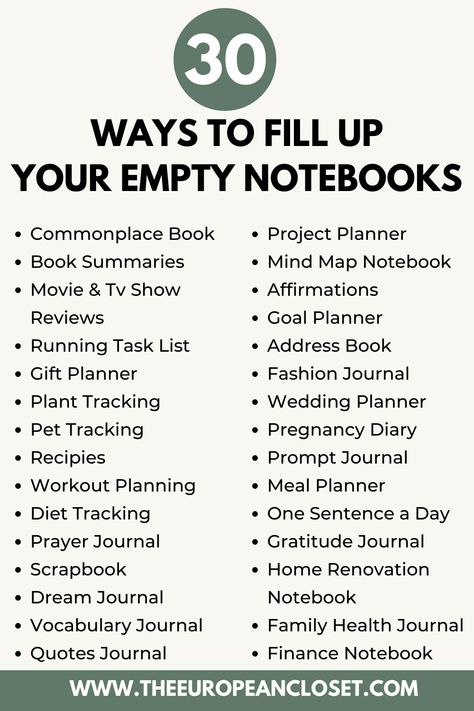 Fill Notebook Ideas, Fall Notebook, Pretty Notebooks, European Closet, Empty Journal, Bullet Journal Contents, Empty Notebook, Empty Book, Bullet Journal For Beginners