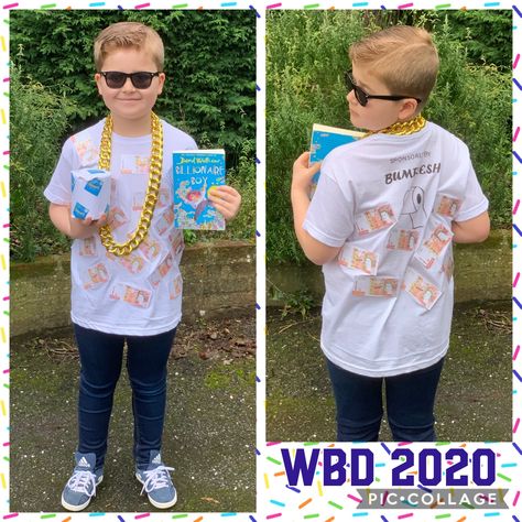 World Book Day costume outfit David Walliams Billionaire Boy Bumfresh Boys Book Week Costume, David Walliams Book Day Costumes, Book Day Costumes Boys, Book Character Costumes For Boys, Bookworm Costume, Bookweek Costumes, Childrens Book Character Costumes, Book Week Costume Ideas, David Walliams Books