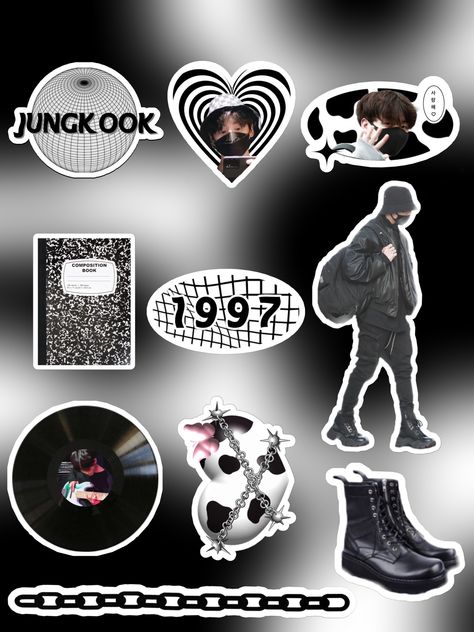 Stickers jungkook Diy Photo Frame Cardboard, Book Cover Art Diy, Clear Phone Case Design, Bts Stickers, Iphone Case Stickers, Scrapbook Background, Scrapbook Stickers Printable, Cases Diy, Stickers Printable