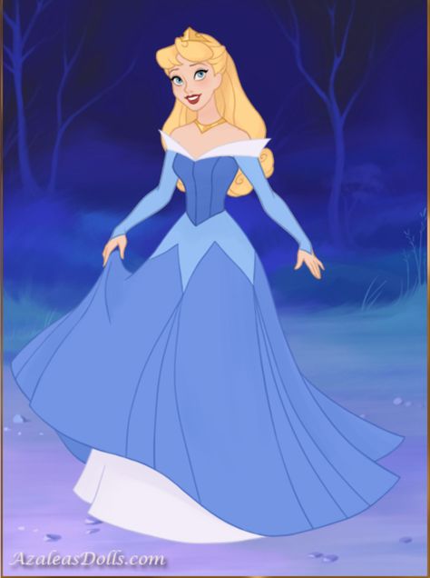 Princess Aurora in her blue dress from Fairytale Princess dress up game Arora Dress Disney, Princess Aurora Pink Dress, Aurora Pink Dress, Princes Aurora, Arora Dress, Blue Characters, Disney Princess Dress Up, Princess Dress Fairytale, Barbie Miss