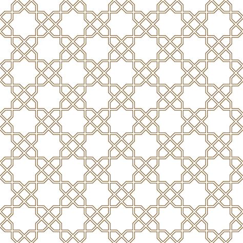 Seamless arabic geometric ornament in br... | Premium Vector #Freepik #vector #islamic-geometry #arabesque-pattern #arabic-pattern #arabesque-background Islamic Patterns Geometric, Arabian Pattern, Motif Vector, Geometric Patterns Drawing, Islamic Design Pattern, Islamic Motifs, Arabesque Design, Geometric Ornament, Arabic Style