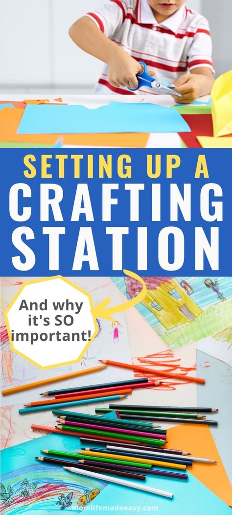 Ideas for how to setup an art center in your home or classroom today! Preschool or kindergarten age kids will benefit from having an art center available to them for creative and emotional expression. #activitiesforkids #earlylearning #learningathome #forkids #funforkids Preschool Activities At Home, Indoor Activities For Toddlers, Emotional Expression, Work Diy, Indoor Activities For Kids, Afterschool Activities, Indoor Activities, Fun Activities For Kids, Mom Kid