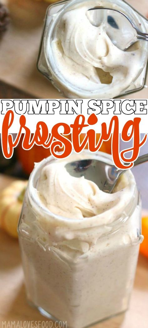 Frosting With Cream Cheese, Pumpkin Icing, Pumpkin Spice Frosting, Pumpkin Spice Cream Cheese, Savory Cupcakes, Spice Frosting, Pumpkin Spice Waffles, Baked Pumpkin Oatmeal, Pumpkin Spice Treats