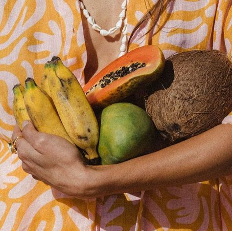 Lokoa the Label on Instagram: "Waiting for our new collection to drop // SOLEIL • Part 1 online 10•11•22 🌞🗓 #Lokoa #summer #enroute" Wellness Editorial, Fruit Photoshoot, Fruit Stall, Fruit Shoot, Photoshoot Moodboard, Beach Editorial, Summer Moodboard, Coconut Bowls, Coconut Bowl