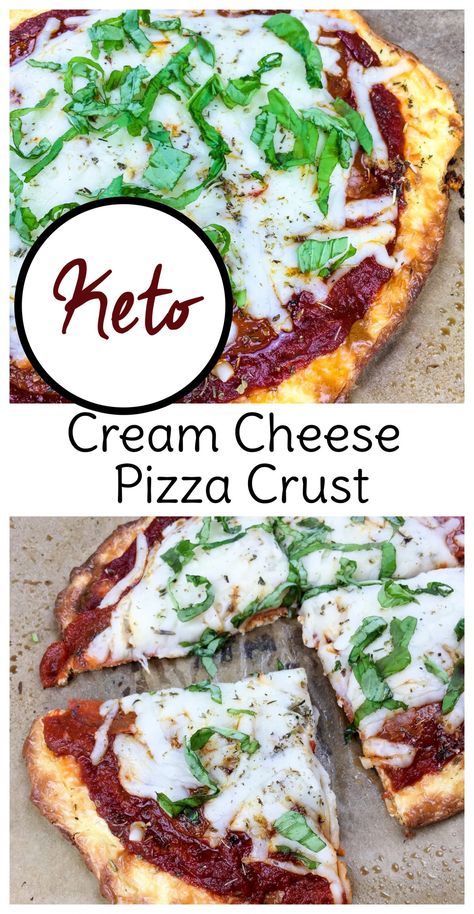 Cream Cheese Pizza Crust, Cheese Pizza Crust, Cream Cheese Pizza, Keto Pizza Crust, Cheese Crust Pizza, Low Carb Low Fat Recipes, Keto Cream, Cheese Crust, Keto Pizza