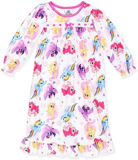 LIMITED TIME ONLY! Save $2 on all sizes! Make your little one's night with these extra soft nightgowns. This adorable pajama features her favorite My Little Pony characters, Pinkie Pie, Rainbow Dash, Fluttershy, and Twilight Sparkle! It's the perfect pajama choice for any MLP fan! #amazon #shopamazon #yankeetoybox #christmasshopping #holidaygiftguide #mylittlepony Fluttershy And Twilight Sparkle, Fluttershy And Twilight, Girls Flannel, Girls Nightgown, Flannel Nightgown, My Little Pony Characters, Fashion Tops Blouse, Long Sleeve And Shorts, My Little Pony Pictures