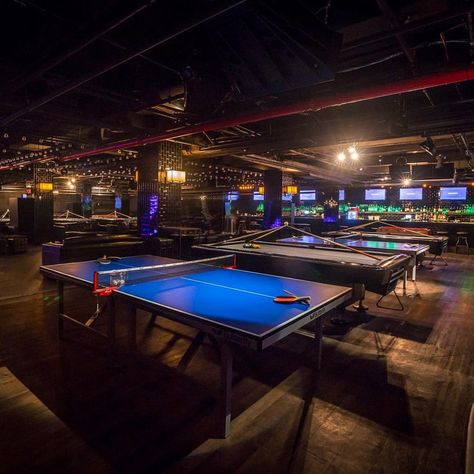 Upscale Bar, Indoor Slide, New York Bucket List, Bar And Lounge, Billiards Table, Newyork Manhattan, Indoor Slides, Job Hiring, Sports Arena