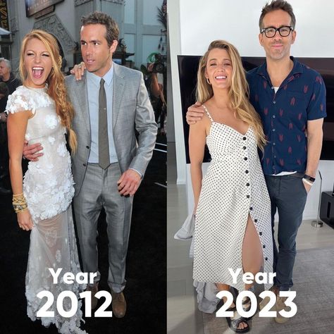 Blake Lively and Ryan Reynolds ❤️ Blake Lively Body, Blake Lively Ryan Reynolds, 1 Tattoo, Ryan Reynolds, Blake Lively, Life Tattoos, Muslim Fashion, You Funny, Celebrity Couples