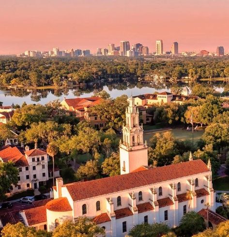 The City Orlando on Instagram: "Rollins College > Downtown Orlando 📍 📸: @stevenmadow #thecityorlando #orlando #orangecounty #orlandofl #disney #winterpark #rollins #parkave" Rollins College, Florida Images, Downtown Orlando, Winter Park Fl, Winter Park, Sensory Bins, Central Florida, Orlando Fl, Orange County