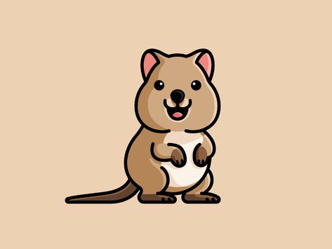 Quokka Drawing, Quokka Illustration, Quokka Wallpaper, Alfrey Davilla, Quokka Animal, Cute Quokka, Australia Animals, 타이포그래피 포스터 디자인, Simple Designs To Draw