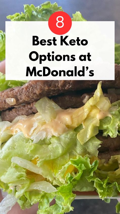 Keto friendly burger at McDonald’s Keto Fast Food Options Mcdonalds, Keto At Mcdonalds, Healthy Mcdonalds Options, Low Carb Mcdonalds, Healthy Mcdonalds, Keto Mcdonalds, Keto Fast Food Options, Diet Goals, Keto Fast Food