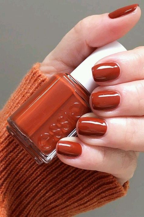 Fall Nail Polish, Gel Nail Polish Colors, Best Gel Nail Polish, Nail Polish Colors Fall, Pretty Nail Colors, Best Nail Polish, Red Nail, Fall Nail Art, Trim Nails