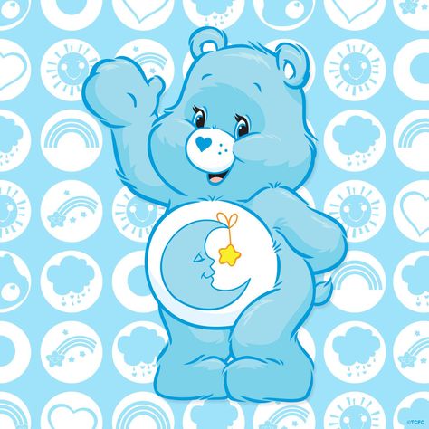 Care Bears: Bedtime Bear Bedtime Care Bear, Care Bear Tattoos, Bedtime Bear, Care Bear Party, Bear Bed, The Care Bears, Sleepy Bear, Care Bears Cousins, Bear Drawing