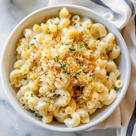 This white cheddar mac and cheese is comfort food at its best! The combination of cheddar and Parmesan is creamy, savory, and delicious. White Cheddar Mac And Cheese, White Mac And Cheese, Cheddar Mac And Cheese, Cheese Stuffed Shells, Cheese Course, Baked Mac N Cheese, White Cheese, White Cheddar Cheese, Cheese Tasting