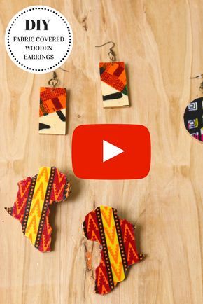 African Wax Print Fabric, Earrings Tutorial, African Accessories, Wax Print Fabric, African Earrings, Fabric Earrings, Scrap Fabric, Earrings Diy, Fabric Accessories