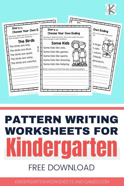 Looking for some fun ways to encourage your students as they begin to write? Our FREE pattern writing is a fun way to help Kindergarten students begin writing. Use this writing activities for kindergarten and first grade to make writing fun with homeschool children or for classroom use. Print pdf file with kindergarten pattern writing and you are ready for a no prep writing activity for kindergartners any time! Writing Activities For Kindergarten, Writing For Kindergarten, October Writing Prompts, Spring Writing Prompts, Winter Writing Prompts, Kindergarten Writing Activities, Free Writing Prompts, Fun Writing Activities, Fun Writing Prompts