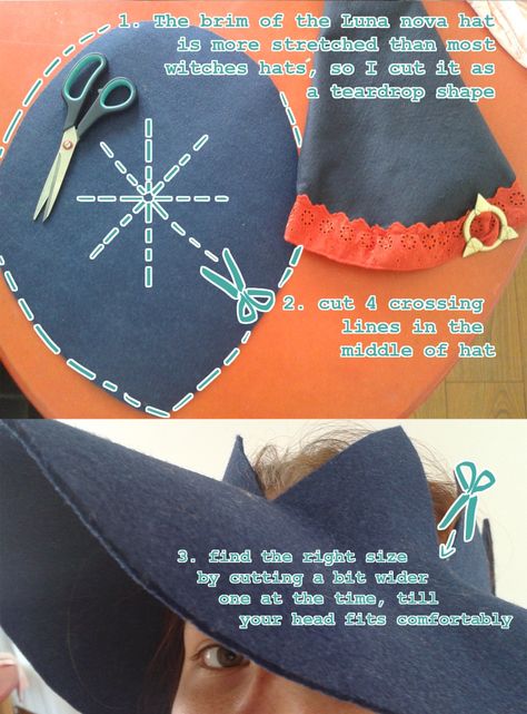 Learning To Sew, Little Witch Academia, Nerd Crafts, Cute Sewing Projects, Origami Paper Art, Witches Hat, Witch Academia, Steampunk Diy, Creative Costumes