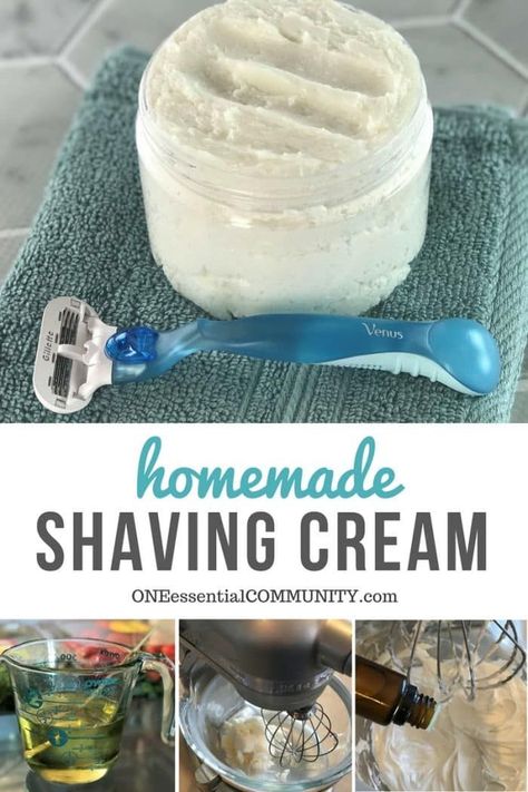 Coconut Oil Shaving Cream, Diy Shaving Cream, Homemade Shaving Cream, Mask Skincare, Shave Cream, Homemade Lotion, Diy Beauty Recipes, Castile Soap, Homemade Bath Products