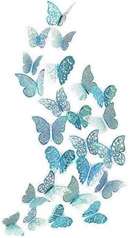 Amazon.com: Cheerland 3D Teal Butterfly Wall Sticker Set Emerald Wedding Table Decoration Metallic Paper Decal for Event Celebration Party Decor Living Room Bedroom Window Showcase Classroom Nursery (Emerald): Arts, Crafts & Sewing Emerald Wedding Table, Blue Teenage Girl Bedroom Ideas, Teal Room Ideas, Butterfly Bedroom Ideas Kids, Teenager Room, Blue Party Decorations, Teal Butterfly, Butterfly Wall Decals, Wedding Table Decoration