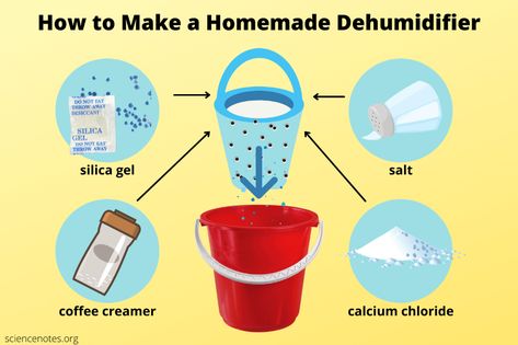 Diy Humidifier Homemade, Moisture Absorber Diy Home, Diy Dehumidifier Homemade, Dehumidifier Diy, Natural Dehumidifier Diy, Homemade Dehumidifier, Dehumidifier For Bedroom, Natural Dehumidifier, Whole House Dehumidifier