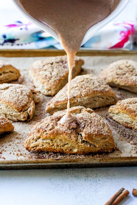 Cinnamon Sugar Crunch Scones Cinnamon Scones, Cinnamon Crunch, Cream Scones, Cinnamon Chips, Cinnamon Toast Crunch, Panera Bread, Cinnamon Toast, Scone Recipe, Breakfast Treats