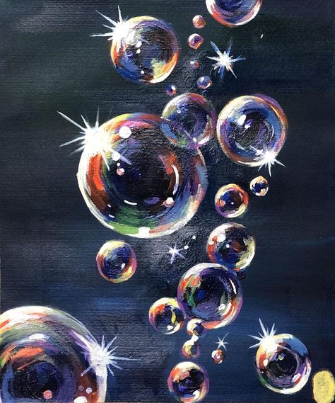 Painting Bubbles Acrylic, Bubbles Acrylic, Painting Bubbles, Worst Tattoos, Soap Bubbles, The Worst, Fails, Floating, Oil Painting