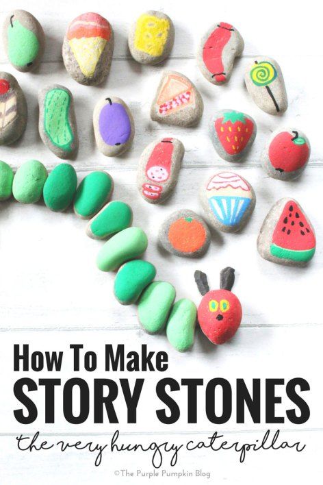 Make story stones based on the classic book, " The Hungry Caterpillar!" These story rocks are a perfect way to help kids understand and play with the story! A fun-hands on activity for preschool and kindergarten! #booksandcrafts #hungrycaterpillar Rock Activities, Story Rocks, Three Little Pigs Story, Hungry Caterpillar Activities, Story Sack, Posca Pens, The Three Little Pigs, Story Stone, Story Stones