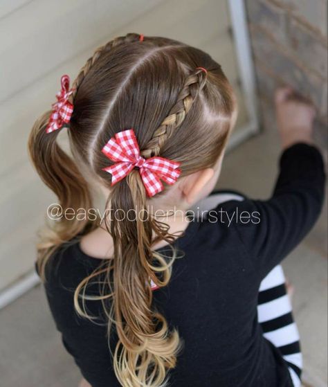 Lunes 11 de septiembre 2017 Easy Toddler Hairstyles, Girls Hairdos, Easy Little Girl Hairstyles, Girly Hairstyles, Easy Hairstyles For Kids, Girl Hair Dos, Girls Hairstyles Easy, Toddler Hairstyles Girl