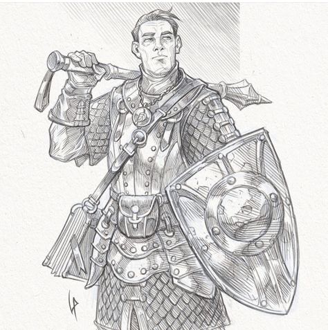 “Paladin” Artist Luis Prado Paladin Drawing, Dnd Paladin, High Elf, Tattoo Art Drawings, Dungeons And Dragons Characters, Fantasy Armor, Guy Drawing, Fantasy Aesthetic, Armor Concept