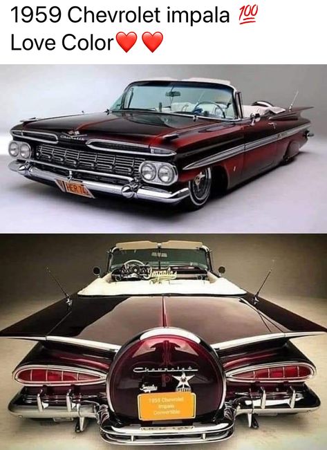 Chevrolet Impala 1959, 59 Chevy Impala, 1959 Chevy Impala, Classic Cars Chevy, Hot Rods Cars Muscle, Cool Old Cars, Custom Cars Paint, Custom Muscle Cars, Old School Cars