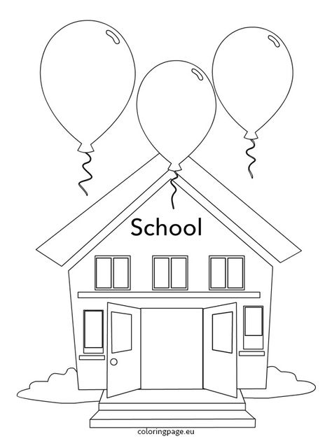 school-balloon2 Backpack Template, Balloons In The Sky, Easy Math Activities, Farm Theme Preschool, Welcome To Class, Teach English To Kids, Back To School Worksheets, Coloring Letters, Template Free Printable