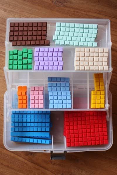 Math U See, Math Blocks, Pack Up And Go, Homeschool Learning, Fishing Tackle Box, Number Recognition, Homeschool Math, Math Class, Learning Math