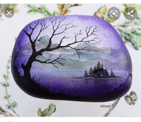 Multi Media Art, Mountains Scenery, Sunset Canvas Painting, Rock Painting Tutorial, Lake Scene, Lake George Ny, Painted Rock Animals, Stone Art Painting, Painted Rocks Diy