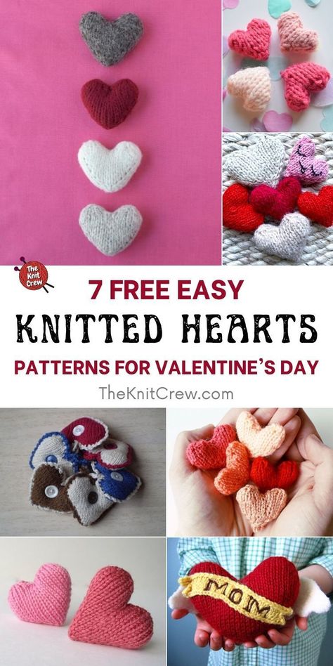 Knitted Heart Pattern, Heart With Wings Tattoo, Heart Projects, Valentines Patterns, Knitted Heart, Crochet Supplies, Patterns Ideas, Snowmen Patterns, Knitting Supplies