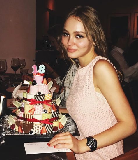 Lily-Rose Depp Celebrated Her 18th Birthday in Tokyo with Chanel | W Magazine | Women's Fashion & Celebrity News Lily Depp, Lily Rose Depp Style, Rose Depp, Vanessa Paradis, Lily Rose Depp, Floral Sundress, Lily Collins, Lily Rose, Baby Party