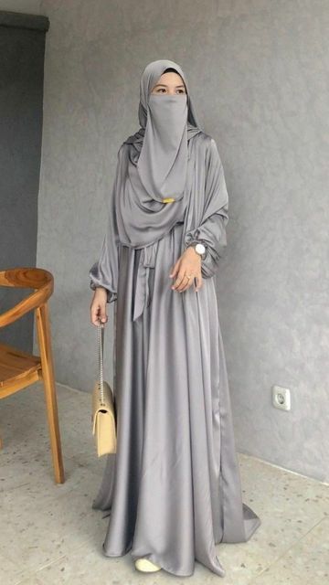 Khimar Outfit, Women Islam, Muslimah Fashion Casual, Fesyen Islam, Model Gamis, Happy Dresses, Niqab Fashion, Street Hijab Fashion, Eid Outfits