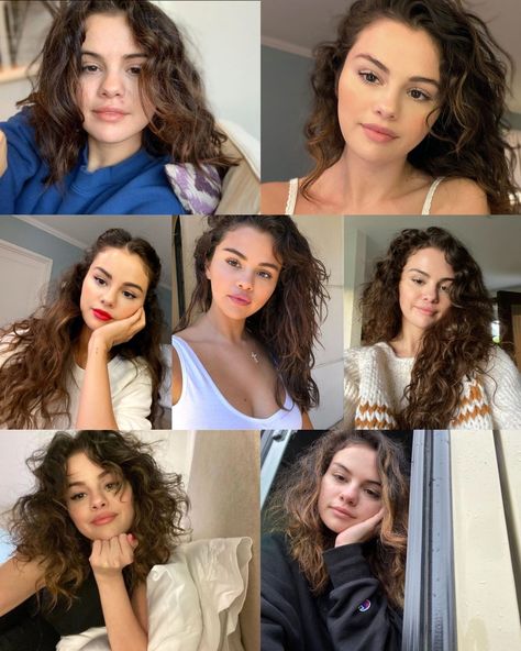 Selena Curly Hair, Selena Gomez Hair Curly, Selena Gomez Natural Hair, 2c Curls, Selena Gomez Curly Hair, Curly Aesthetic, Selena Gomez Hair, Inspo Hair, Girly Stuff