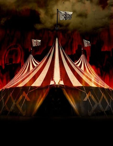 *CIRCUS IS BACK IN TOWN! Scary Circus, Circus Background, Creepy Circus, Circus Aesthetic, Creepy Carnival, Halloween Circus, Dark Circus, Circus Poster, Night Circus