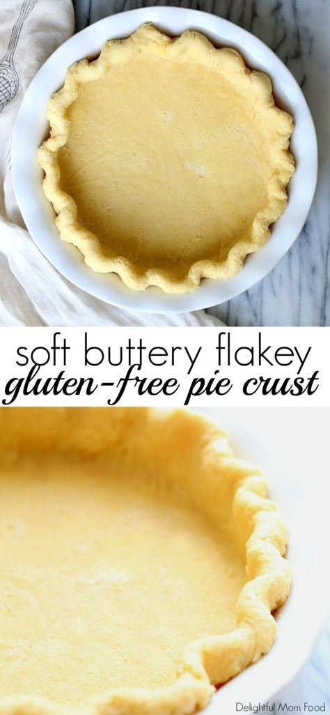 Gluten Free Quiche, Gluten Free Pie Crust, Gluten Free Pastry, Pie Crust Recipe, Postre Keto, Gluten Free Thanksgiving, Gluten Free Pie, Flaky Pie Crust, Gluten Free Sweets