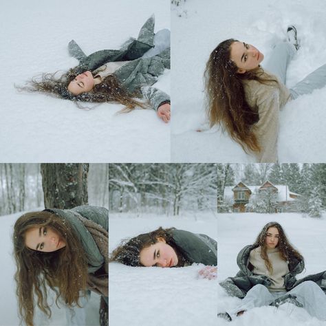 Cute Winter Photoshoot Ideas, Snow Photoshoot Ideas, Winter Portraits Photography, Winter Senior Pictures, Snow Photoshoot, Winter Shoot, Winter Portraits, Snow Pictures, Snow Photography