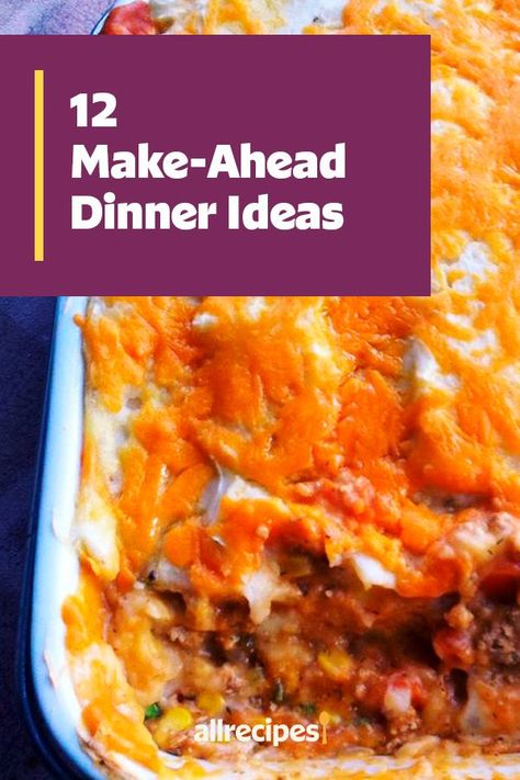 Sheet Pan Freezer Meals Make Ahead, Make Ahead Oven Dinners, Make Ahead Company Dinners, Lasagna For A Crowd Easy, Make Ahead Chicken Dishes, Make Ahead Dinners For Two, Make Ahead Recipes For A Crowd, Dinner Ideas Make Ahead, Make Ahead Meals For A Crowd Main Dishes